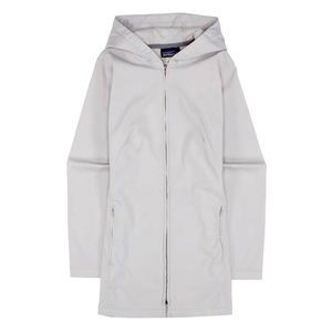 Patagonia Women's Winds Day Jacket Beige Organic Cotton Coat Hooded Size 6